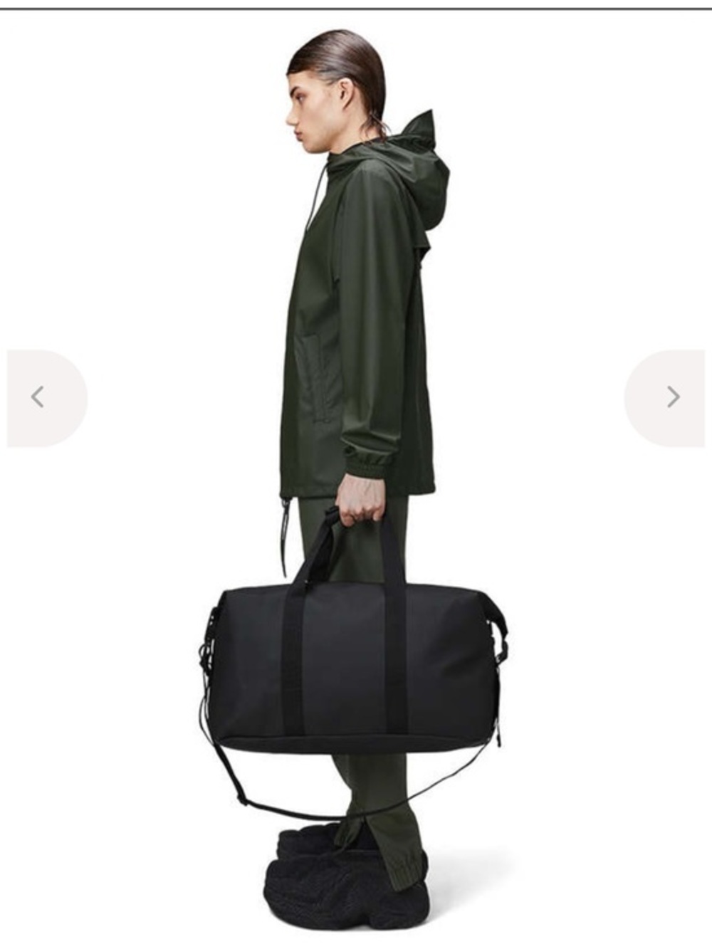 RAINS MILO WEEKEND Bag in black - new